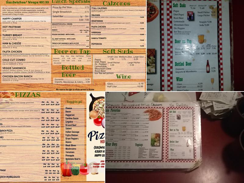 Pizza House Menu