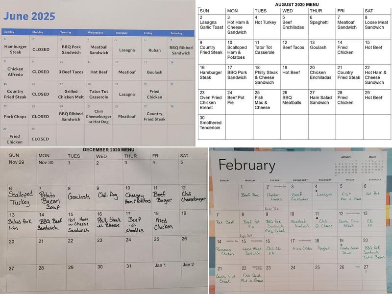 Wagon Wheel Cafe Menu