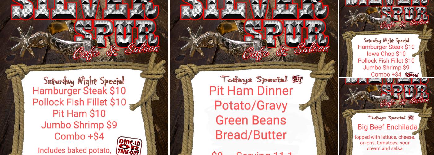 Silver Spur Cafe & Bar Menu