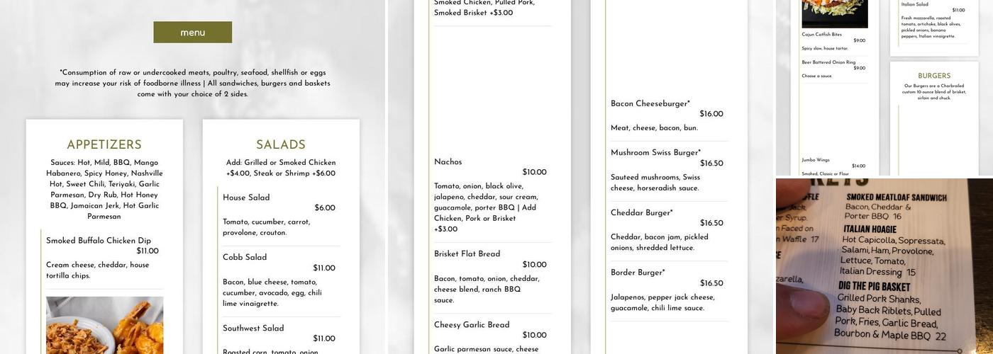 Barrel Junction Menu