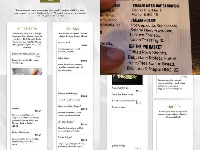 Barrel Junction Menu