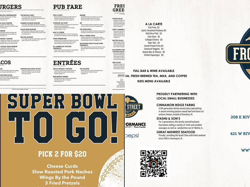 Front Street Brewery & Taproom Menu