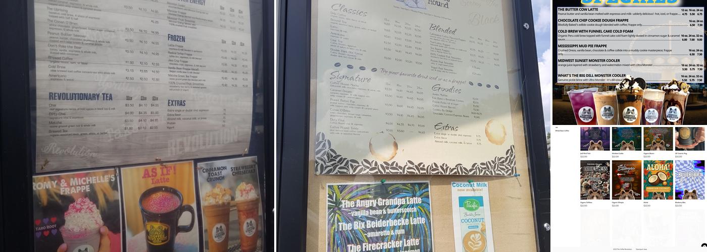 The Coffee Revolution Menu