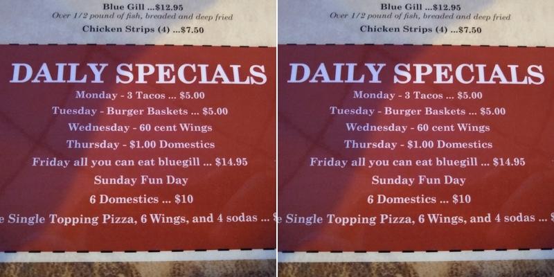 Riscky's Bar & Grill Menu