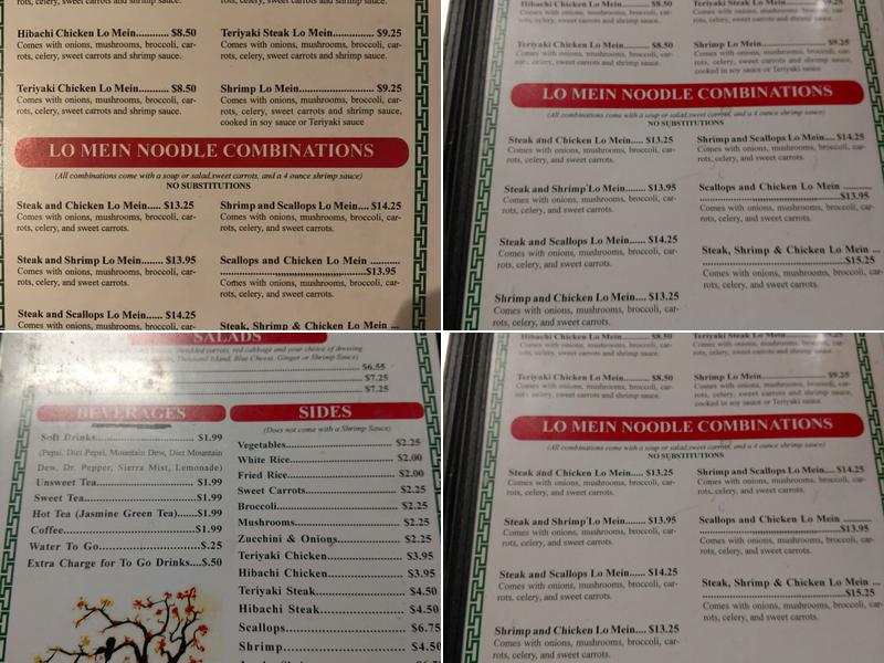 Osaka Japanese Restaurant Menu