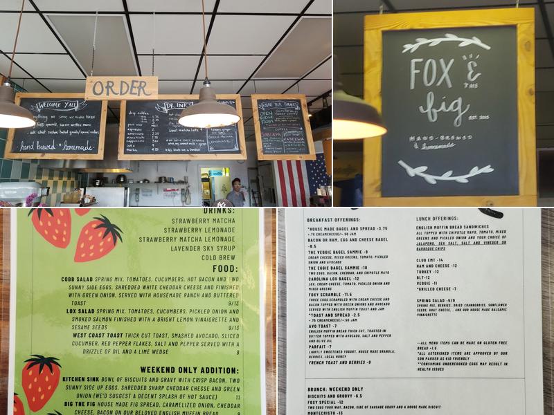 Fox and the Fig Menu