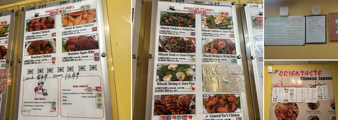 Orientaste Menu