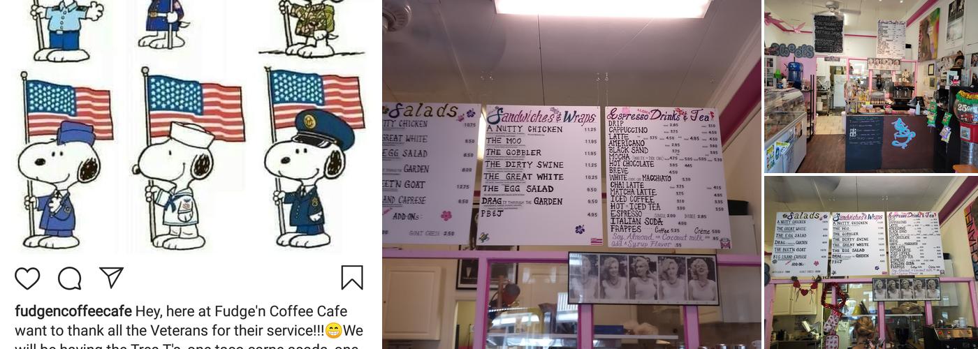 Fudge'n Coffee Cafe Menu