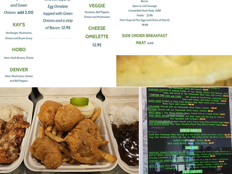 Pine Tree Cafe Menu