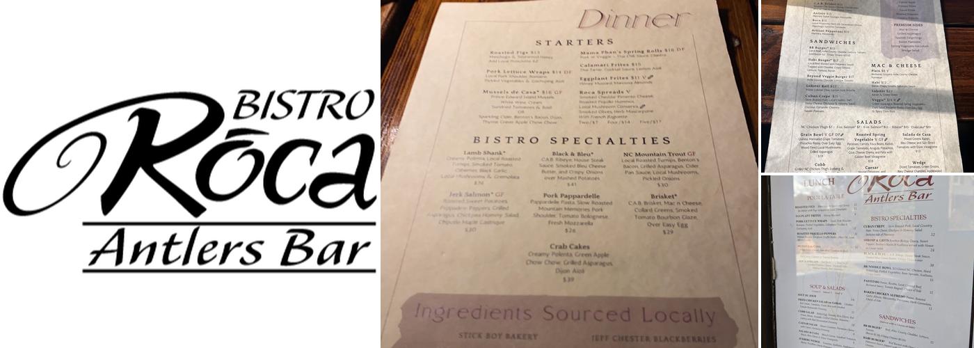 Bistro Roca Menu