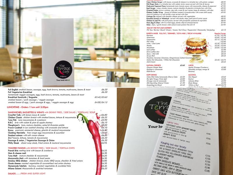The Terrace Cafe Menu