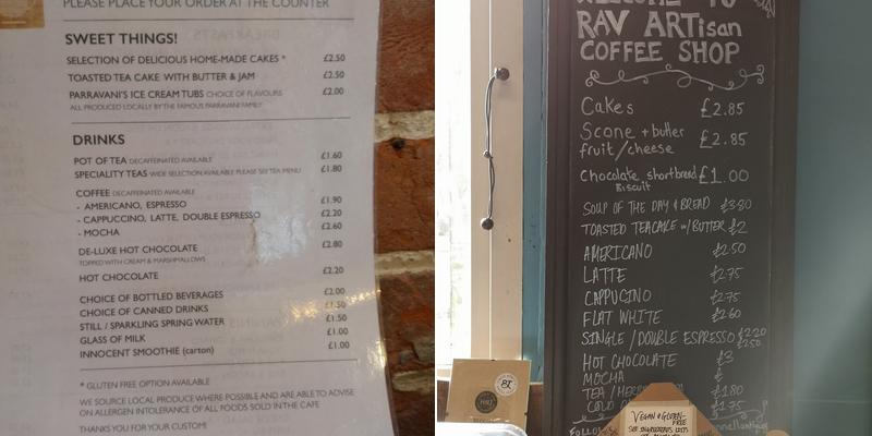 Ravenous Cafe Menu