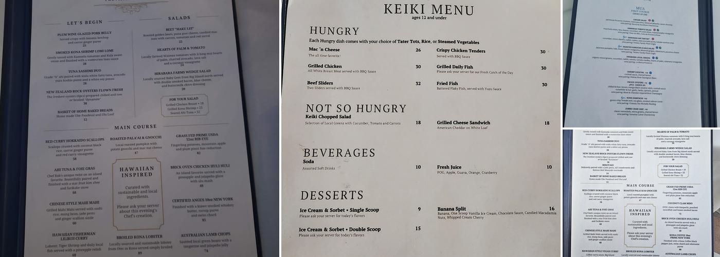 Kamuela Provision Company Menu