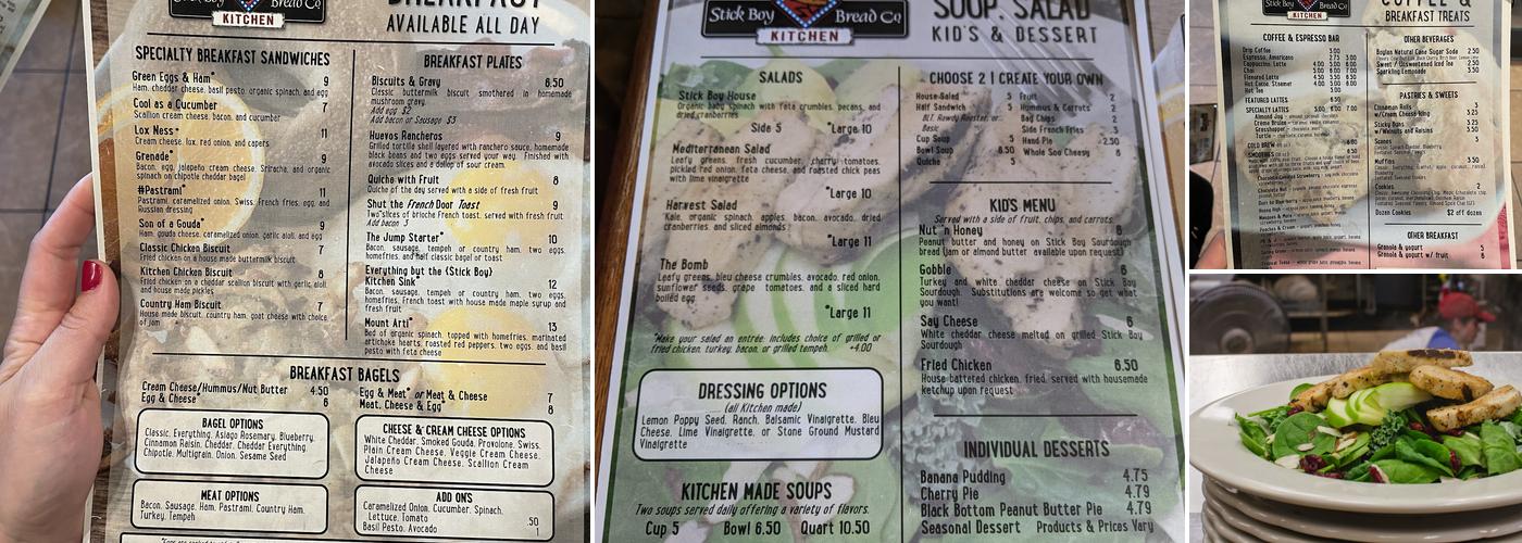 Stick Boy Kitchen Menu