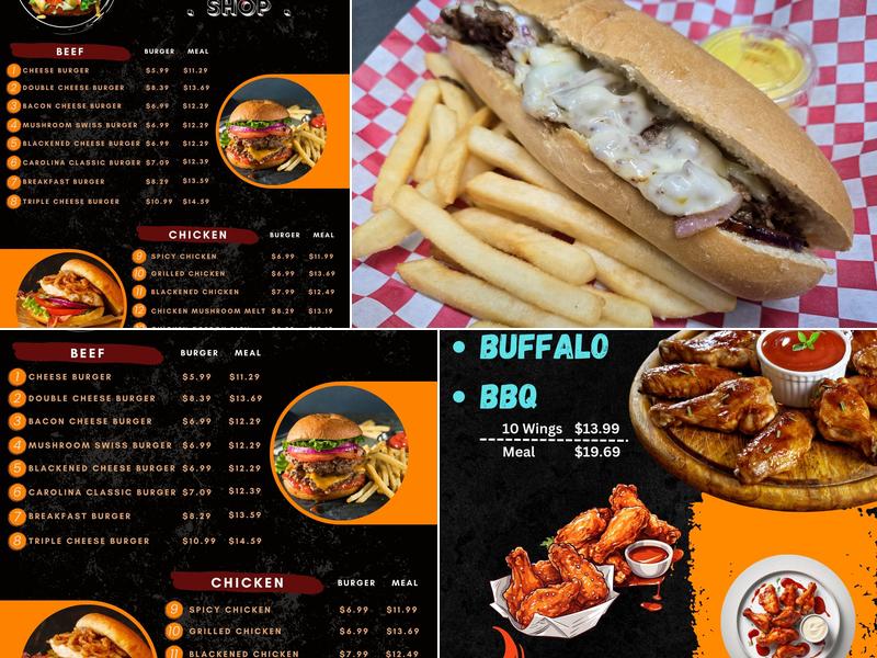 Saks Grill Menu