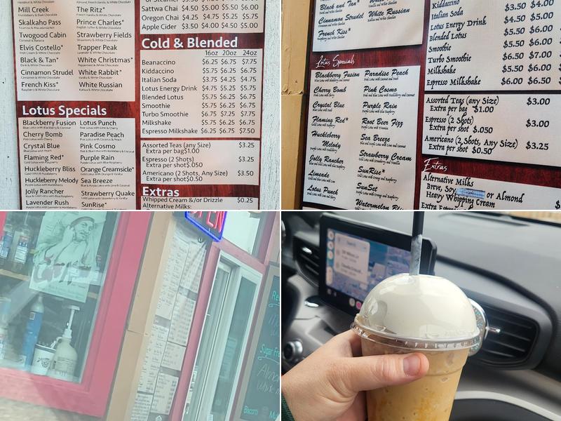 Bitterroot Beanery Menu