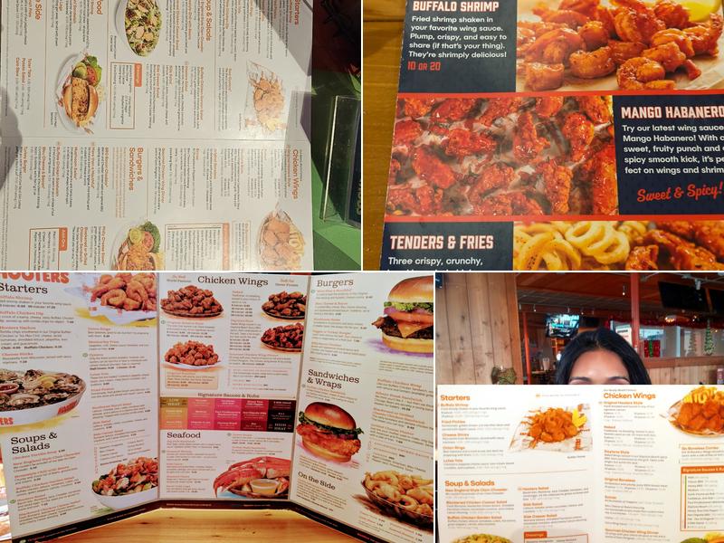 Hooters Menu