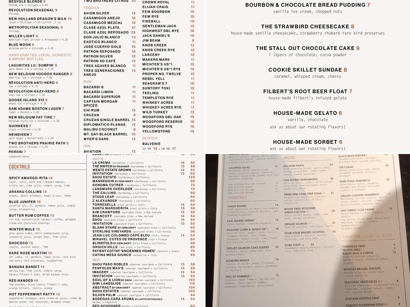 The Ashburn, An American Gastropub Menu