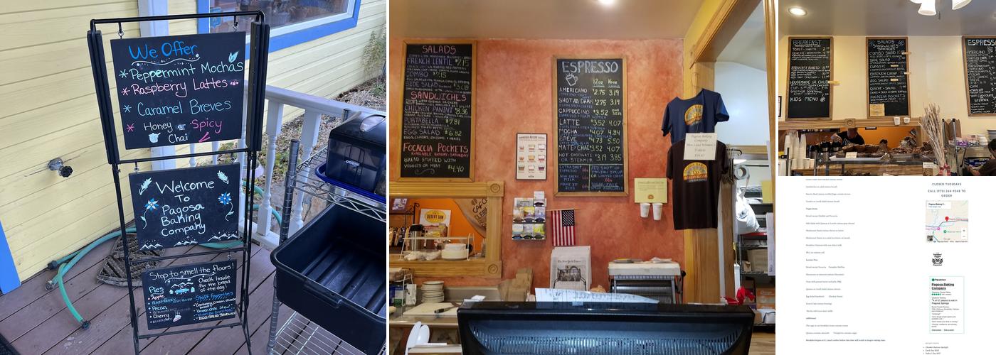 Pagosa Baking Company Menu