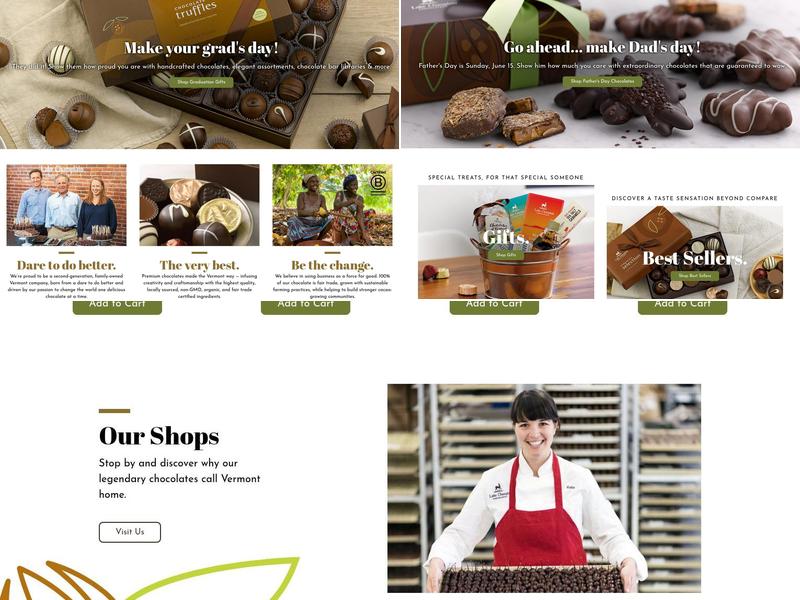 Lake Champlain Chocolates Menu