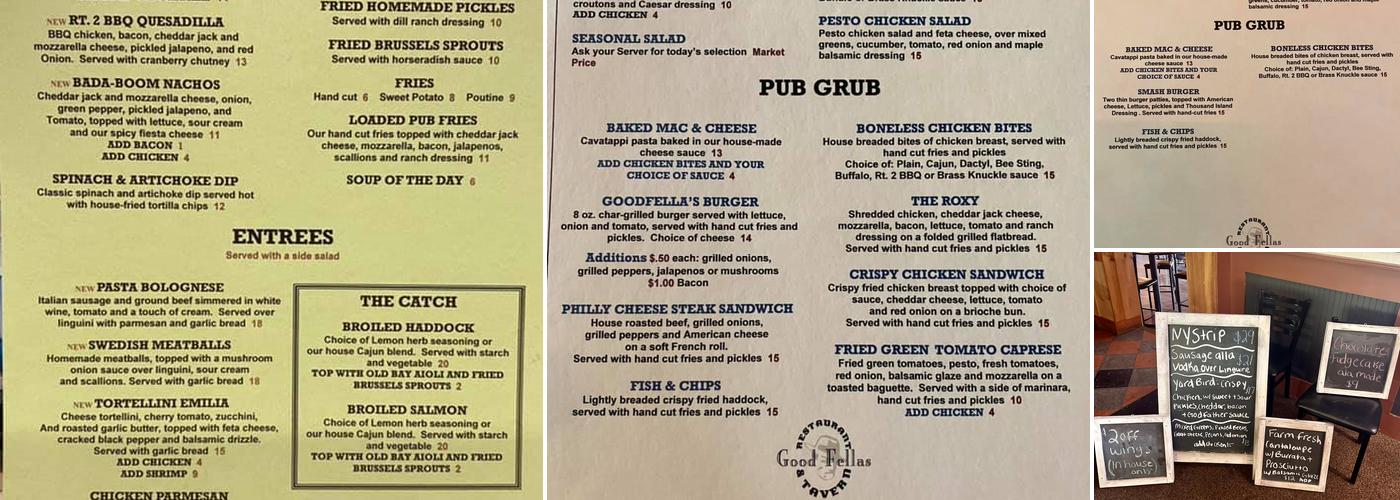 Goodfella’s Menu