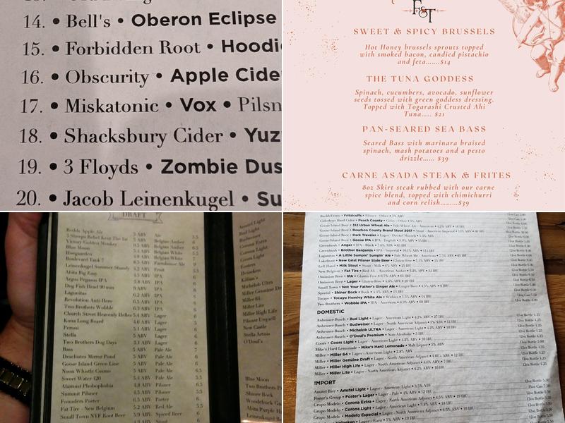 Fox & Turtle Menu