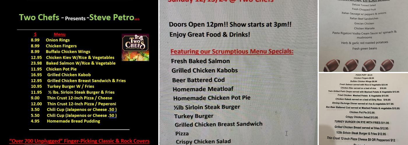 Two Chefs Catering Menu