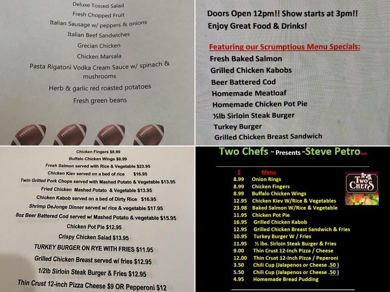 Two Chefs Catering Menu