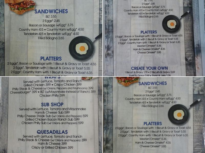 Jen's West Main Cafe Menu