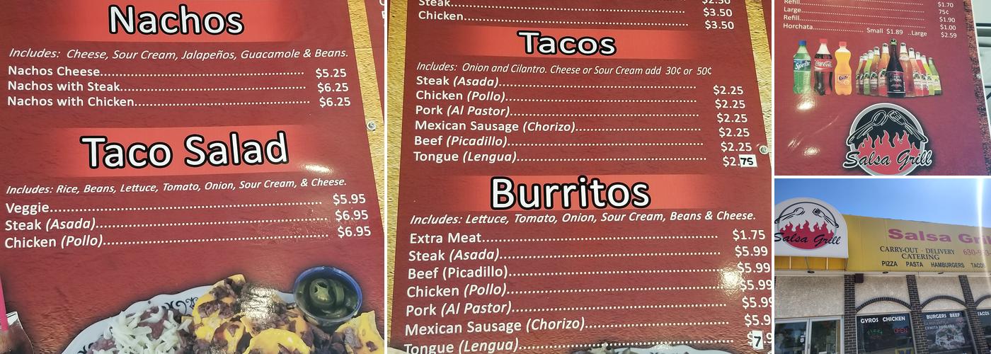 TACO SALSA GRILL Menu