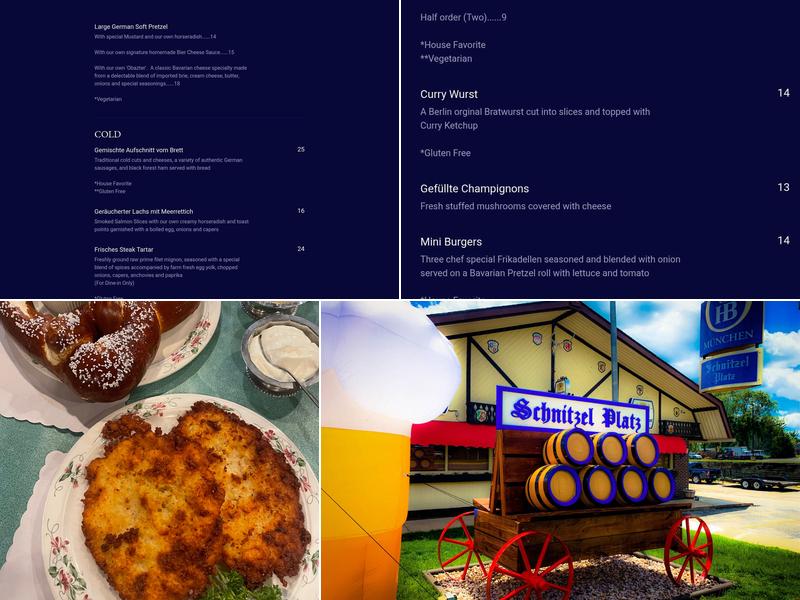 Schnitzel Platz Menu