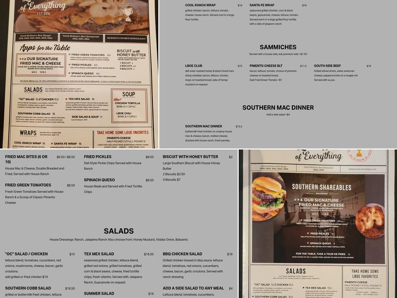 Little Bite Of Everything Menu