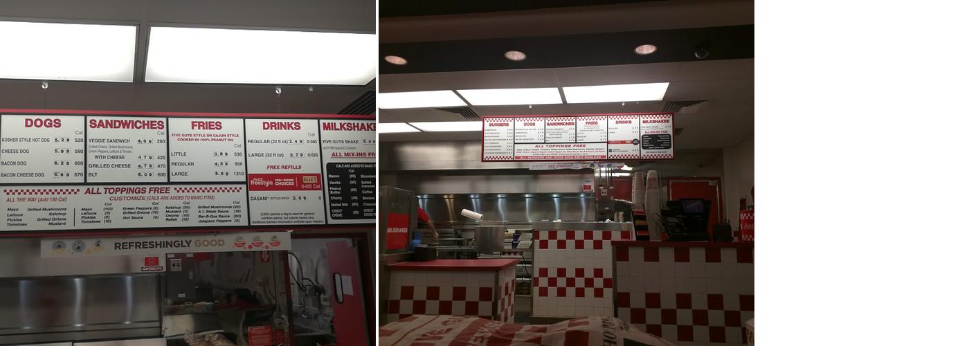 Five Guys Menu