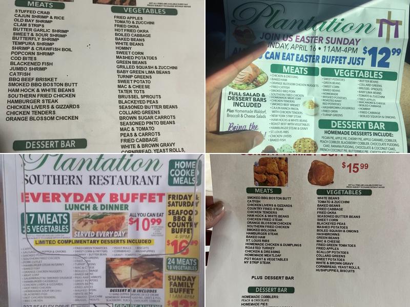 The Manor at Dickson Menu