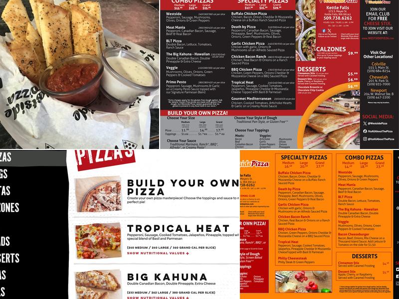 Westside Pizza Menu