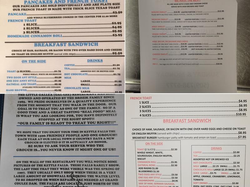 Little Gallea Restaurant Menu