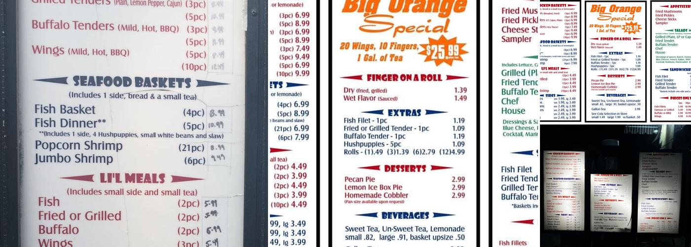 Goodwings Menu