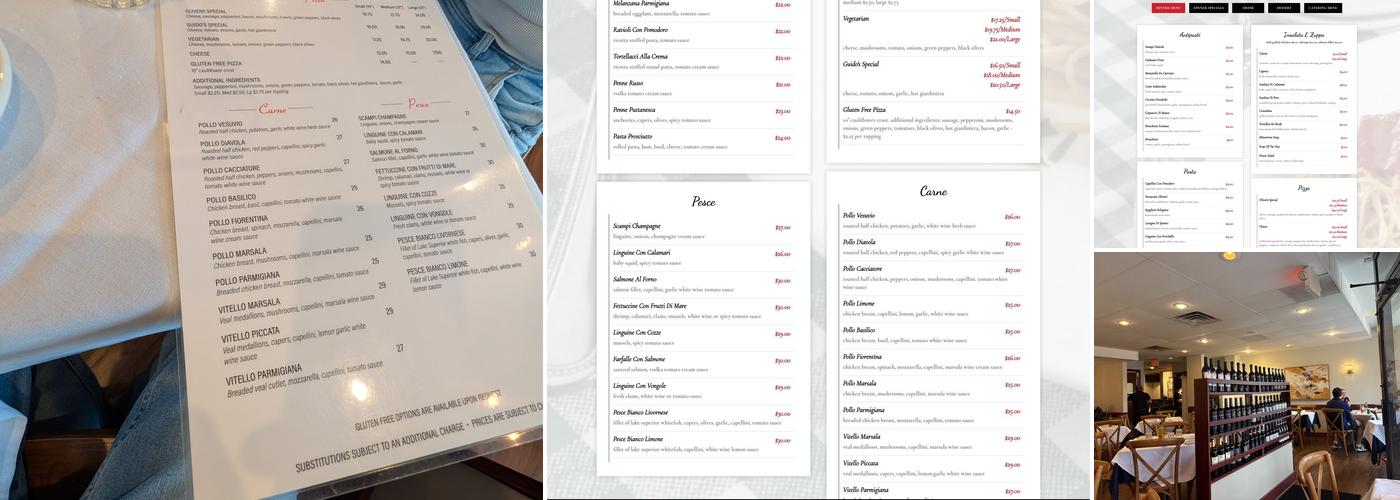 Trattoria Oliverii Menu