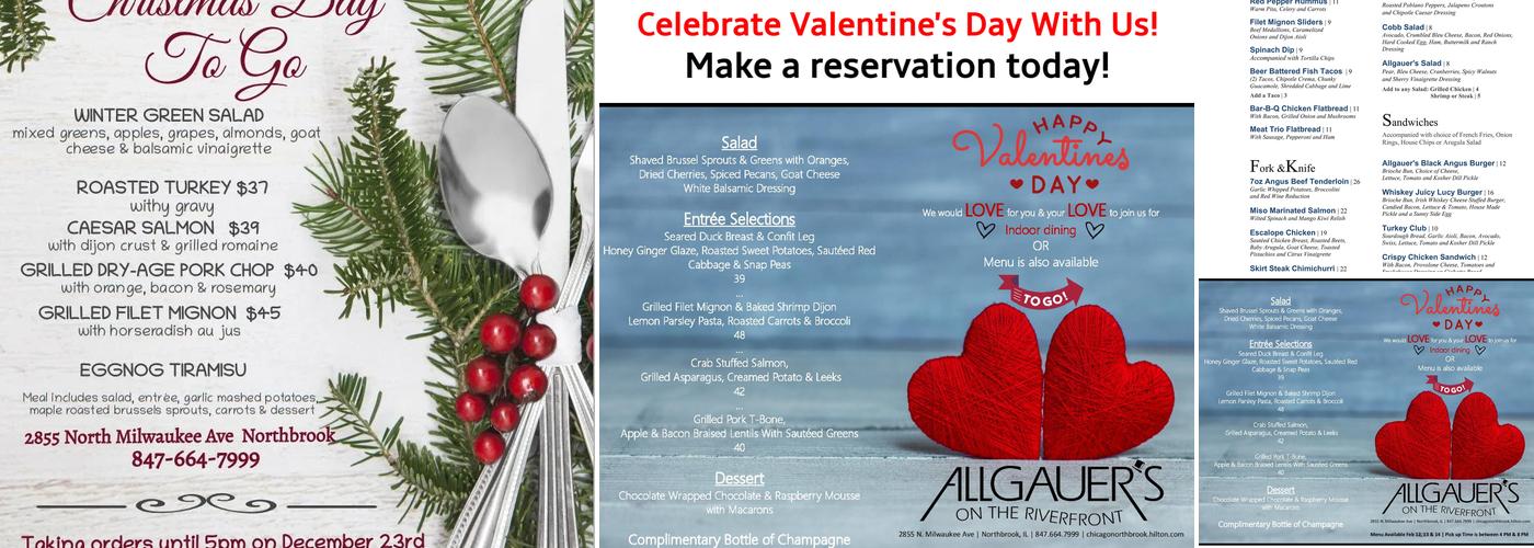 Riverfront Grill at Hilton Northbrook Menu