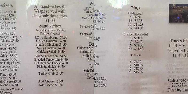 Scooters- Austin's Place Menu