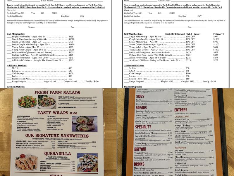 Snapper's Bar & Grill Menu