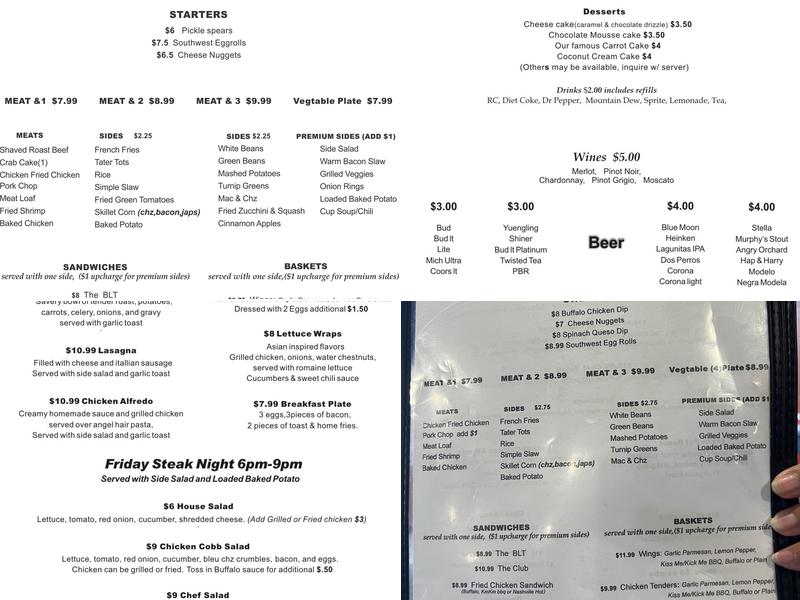 Salt and Pepper Grill Menu