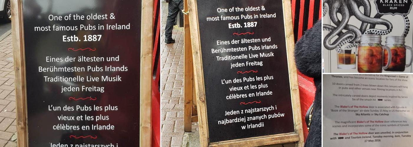 Blakes of the Hollow Menu