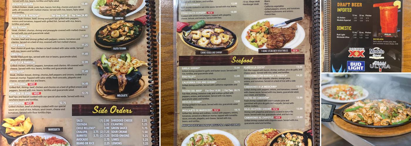 Las Plazas Menu