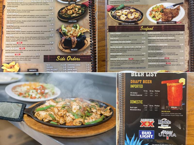 Las Plazas Menu