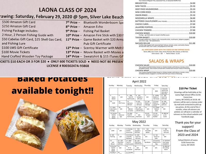 Armstrong Creek Pub Menu