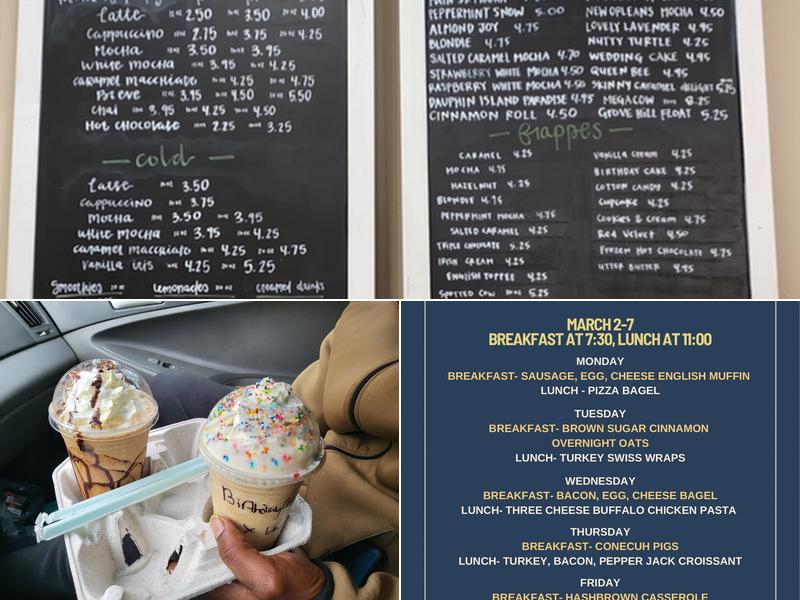 The Square Cup Menu