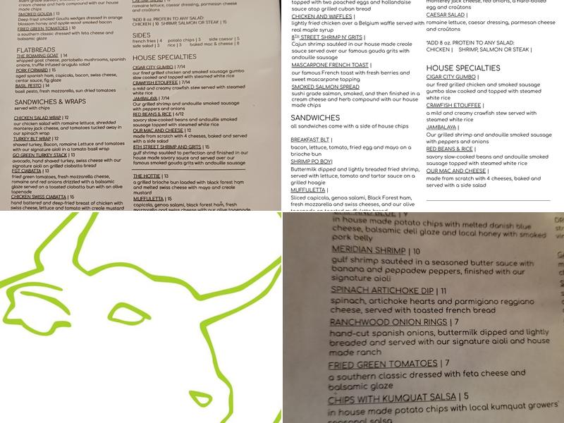 Green Door on 8th Menu