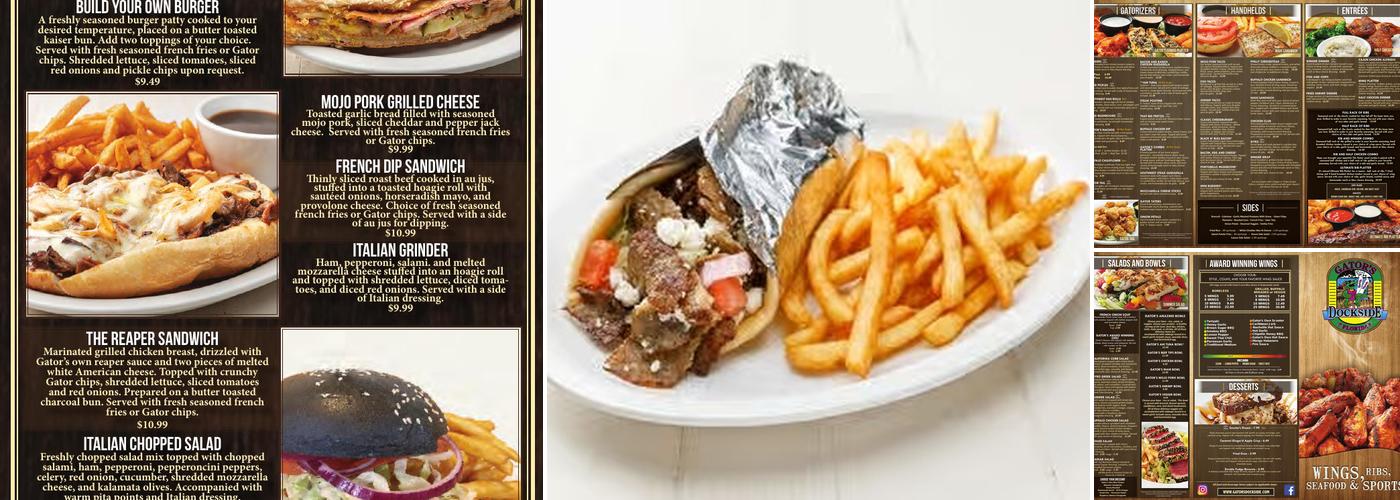 Gators Dockside Menu