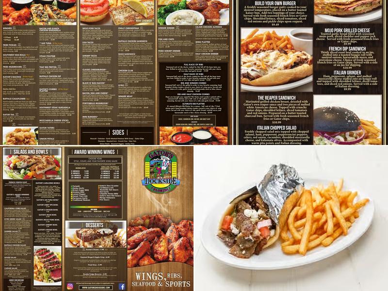 Gator's Dockside Spring Hill Menu